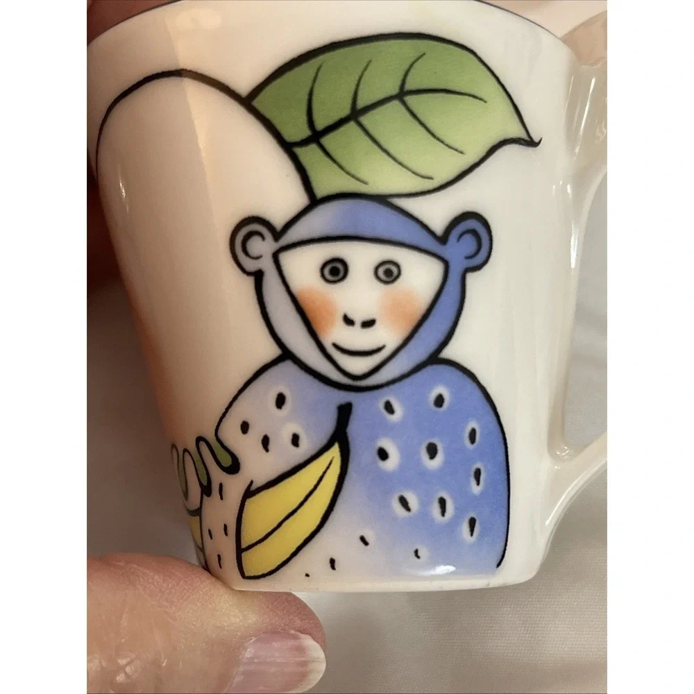 Vtg Villeroy &‎ Boch New Wave Caffe Jungle Coffee Cup & Saucer Porcelain Germany